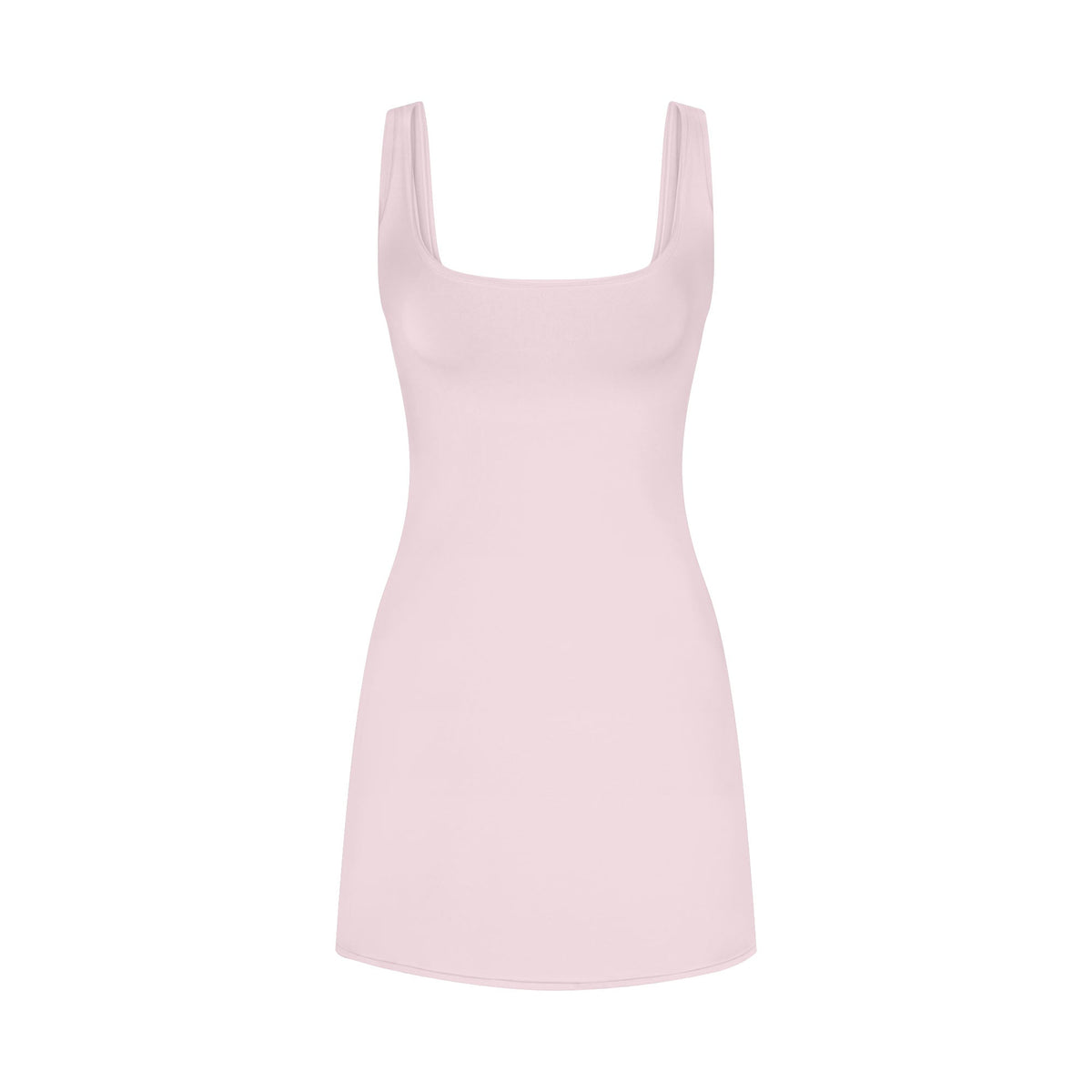 COTTON JERSEY MINI DRESS | CHERRY BLOSSOM FLAT ON A WHITE BACKGROUND | FLT