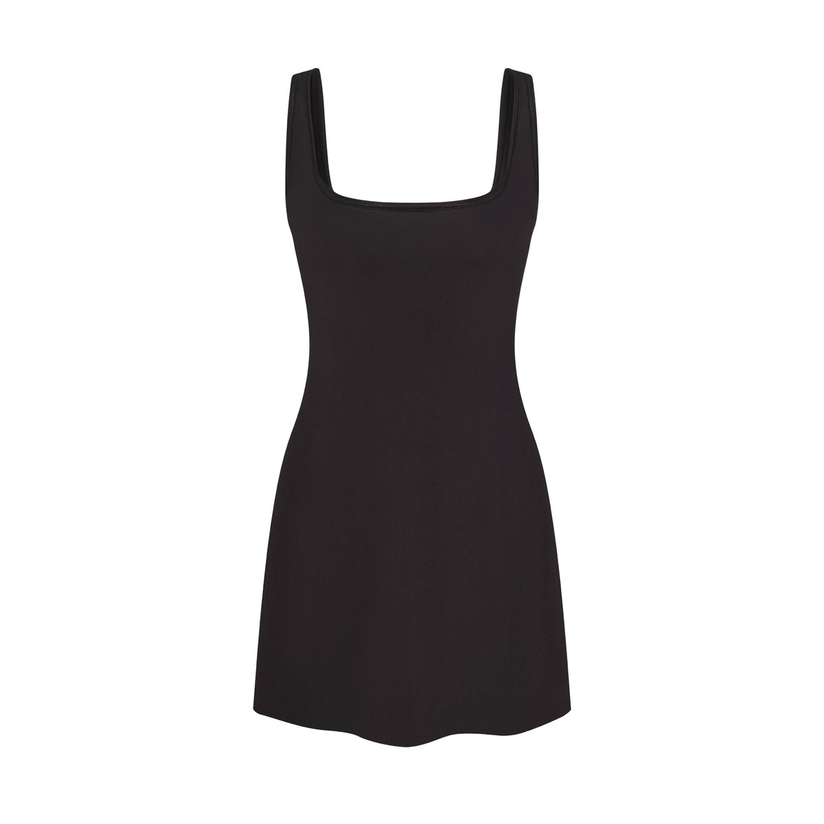 COTTON JERSEY MINI DRESS | SOOT FLAT ON A WHITE BACKGROUND | FLT