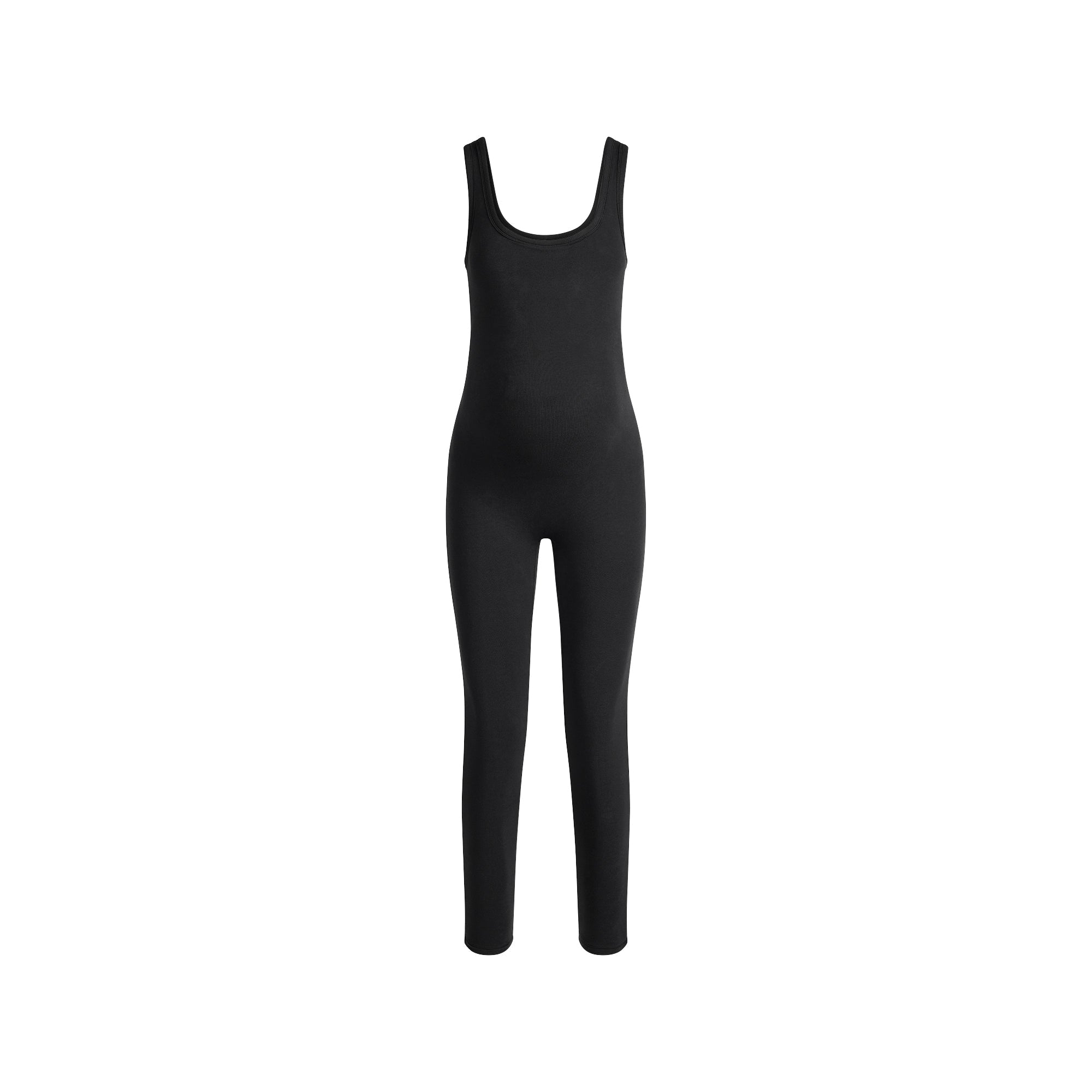 COTTON JERSEY MATERNITY CATSUIT | SOOT FLAT ON A WHITE BACKGROUND | FLT