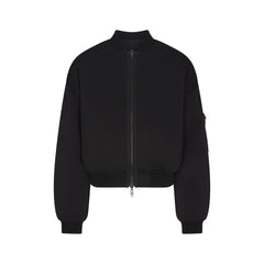 NEOPRENE OUTERWEAR REVERSIBLE BOMBER JACKET | OBSIDIAN FLAT ON A WHITE BACKGROUND | FLT