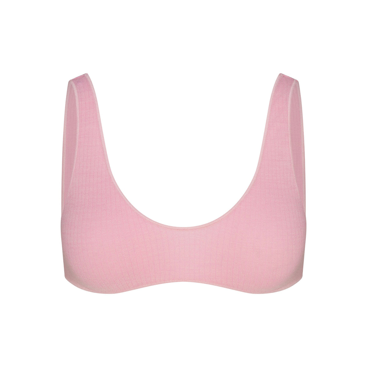 WOOL RIB BRALETTE | HALITE FLAT ON A WHITE BACKGROUND | FLT