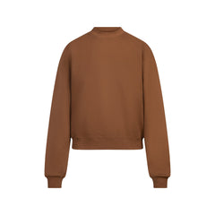 COTTON FLEECE CLASSIC CREWNECK | BISON FLAT ON A WHITE BACKGROUND | FLT