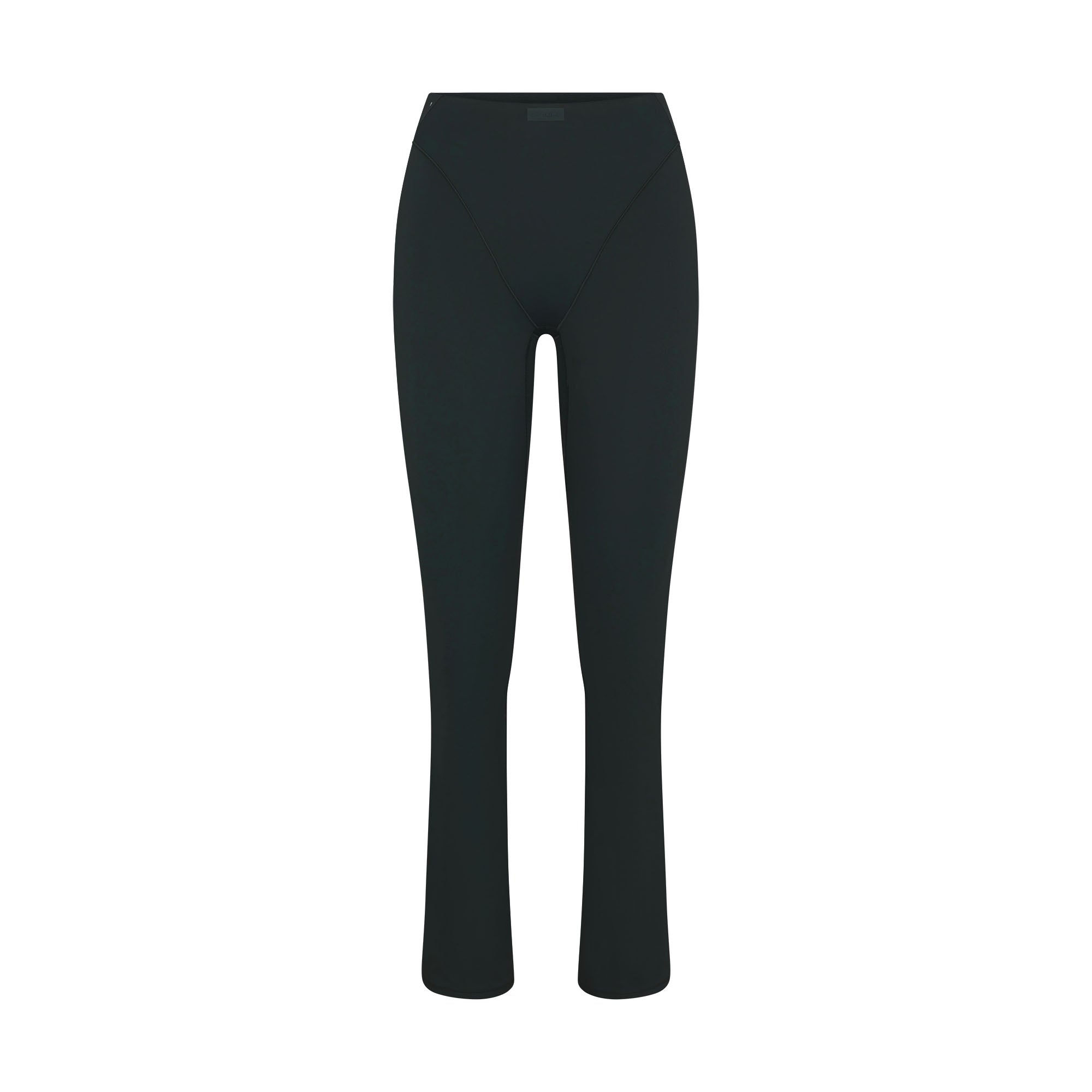 NikeSKIMS MATTE V-LINE 39" STRAIGHT LEGGING | DARK TEAL FLAT ON A WHITE BACKGROUND | FLT