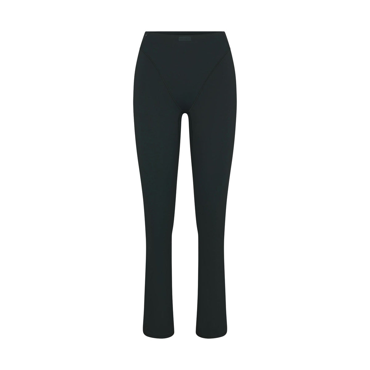 NikeSKIMS MATTE V-LINE 39" STRAIGHT LEGGING | DARK TEAL FLAT ON A WHITE BACKGROUND | FLT