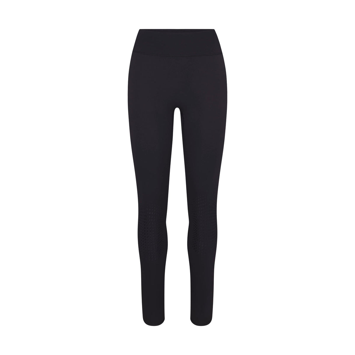 NikeSKIMS MATTE KNEE GRIP 26" LEGGING | OBSIDIAN FLAT ON A WHITE BACKGROUND | FLT