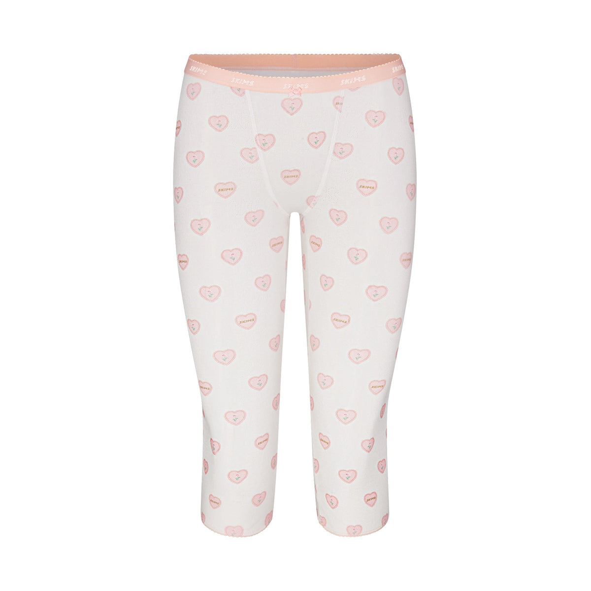 LOGO POINTELLE CAPRI | SNOW LACE HEARTS FLAT ON A WHITE BACKGROUND | FLT