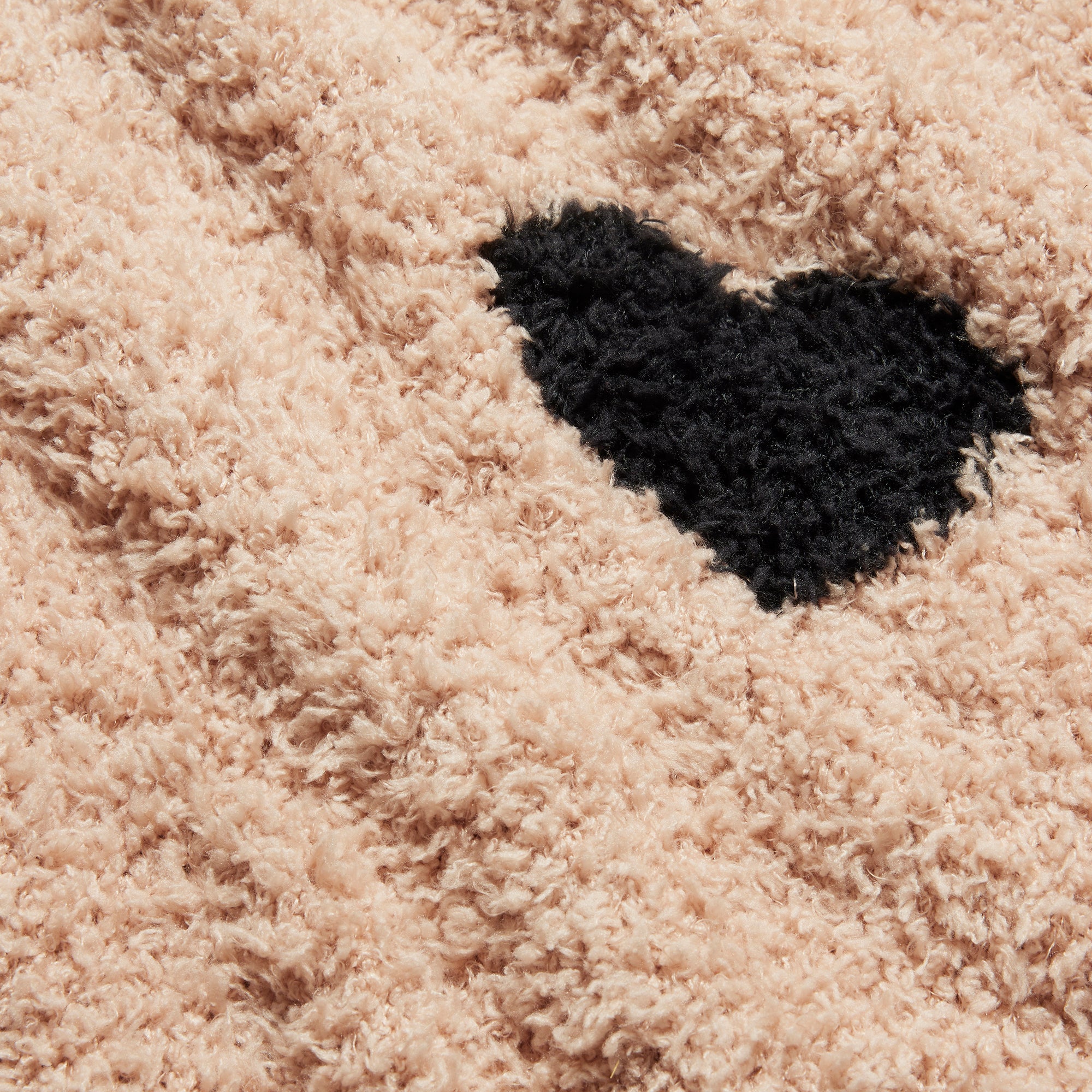 COZY KNIT UNISEX ROBE | MICA SPACED HEARTS ADDITIONAL FABRIC DETAILS