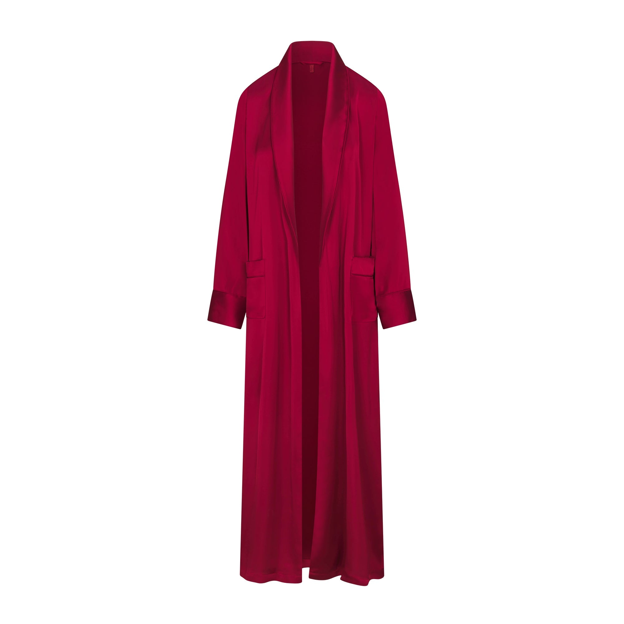 WOVEN SHINE LONG ROBE | BRICK FLAT ON A WHITE BACKGROUND | FLT