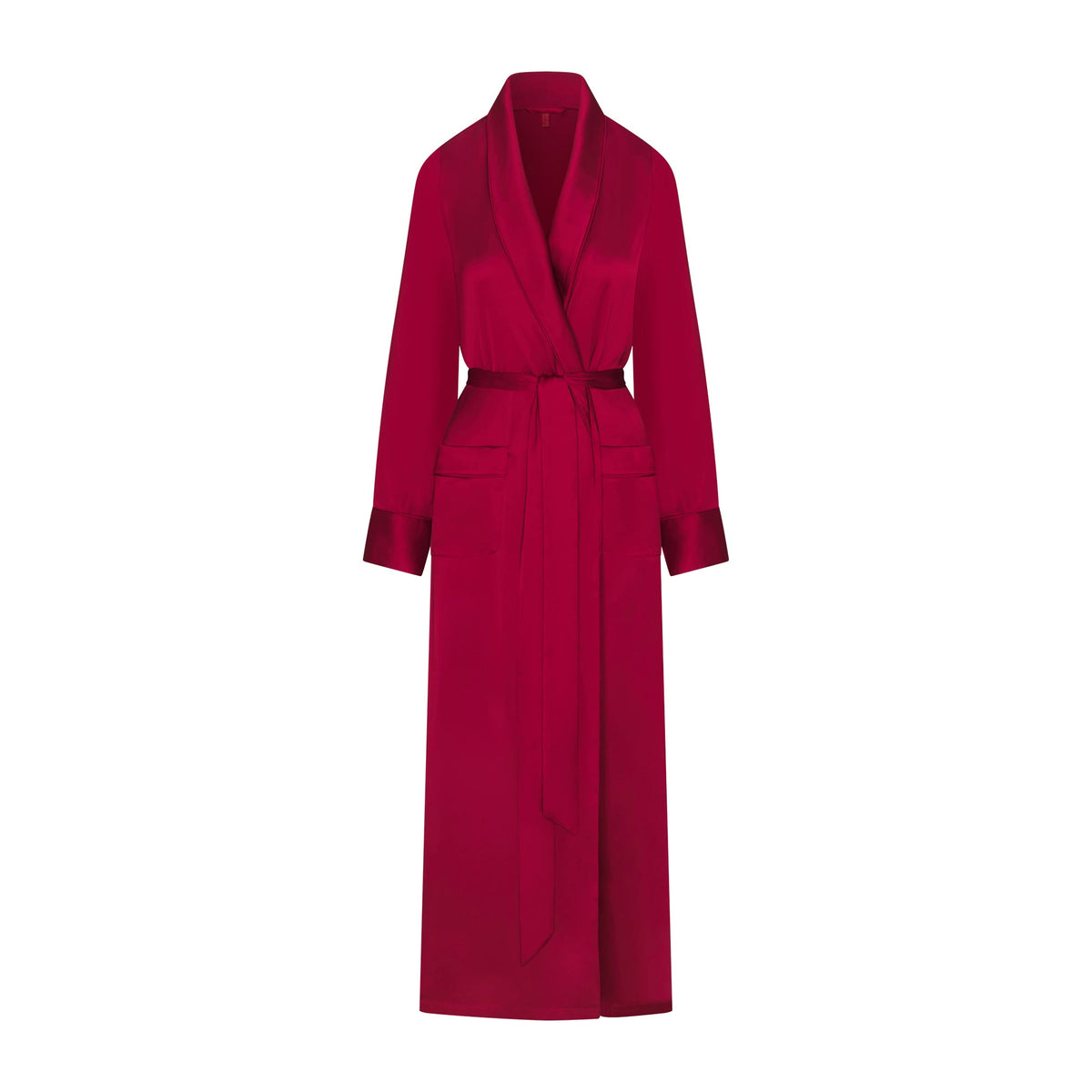 WOVEN SHINE LONG ROBE | BRICK FLAT ON A WHITE BACKGROUND | FLT