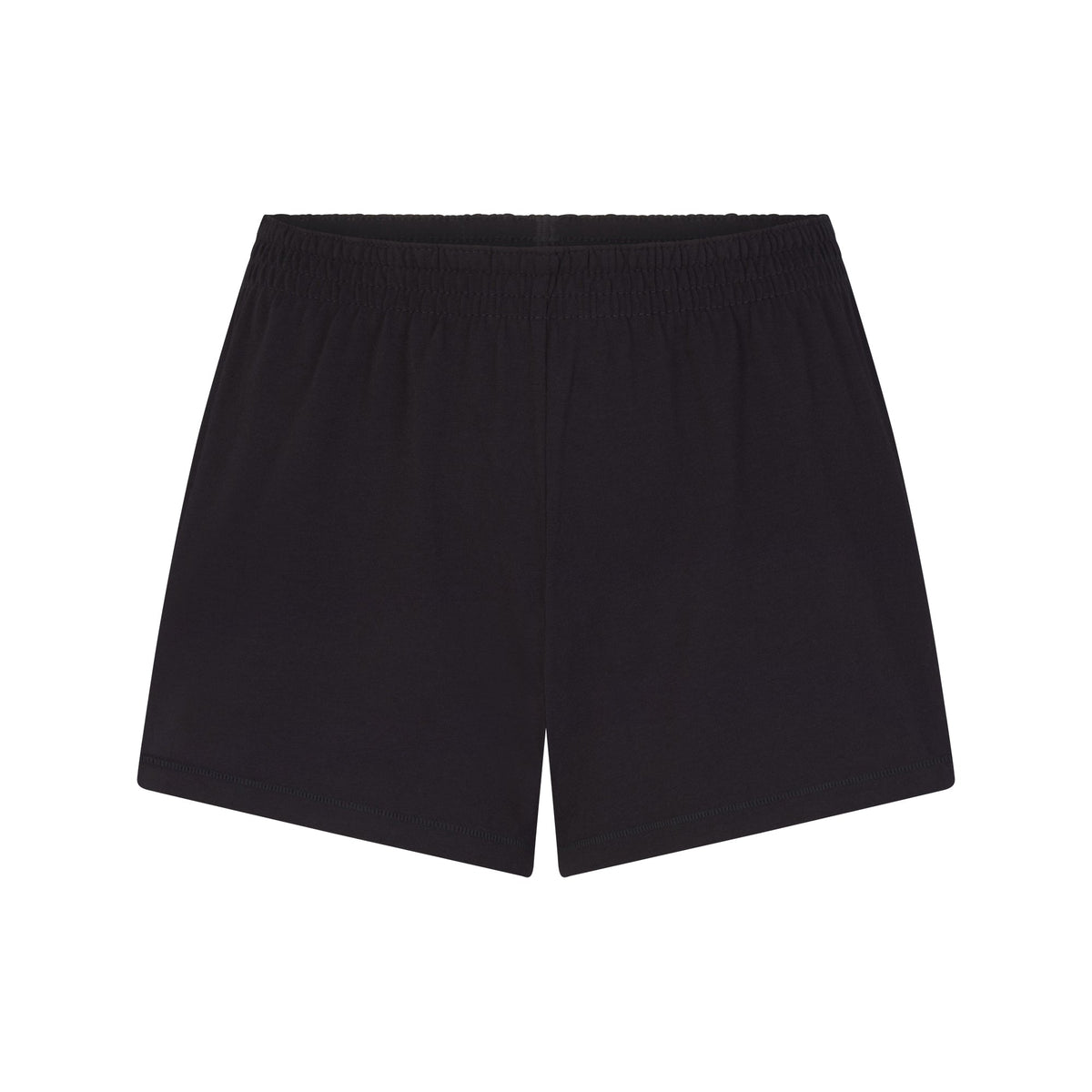 COTTON JERSEY LOOSE SHORT | SOOT FLAT ON A WHITE BACKGROUND | FLT