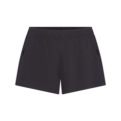 NikeSKIMS AIRY MINI SHORT | OBSIDIAN FLAT ON A WHITE BACKGROUND | FLT