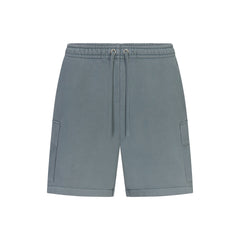 HEAVYWEIGHT FLEECE MENS CARGO SHORT | KYANITE FLAT ON A WHITE BACKGROUND | FLT