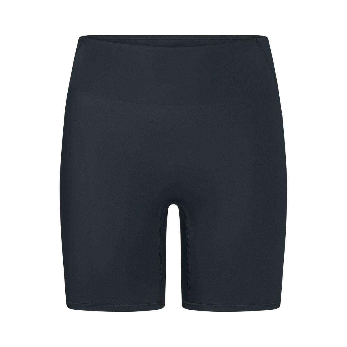 NikeSKIMS SHINE BONDED WAIST 5" BIKER SHORT | DARK TEAL FLAT ON A WHITE BACKGROUND | FLT