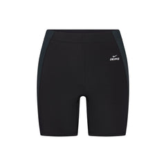 NikeSKIMS SHINE 5" BIKER SHORT | OBSIDIAN AND DARK TEAL FLAT ON A WHITE BACKGROUND | FLT
