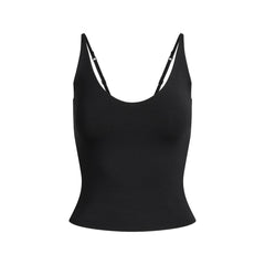 SMOOTH LAYERS SCOOP NECK CAMI | OBSIDIAN FLAT ON A WHITE BACKGROUND | FLT