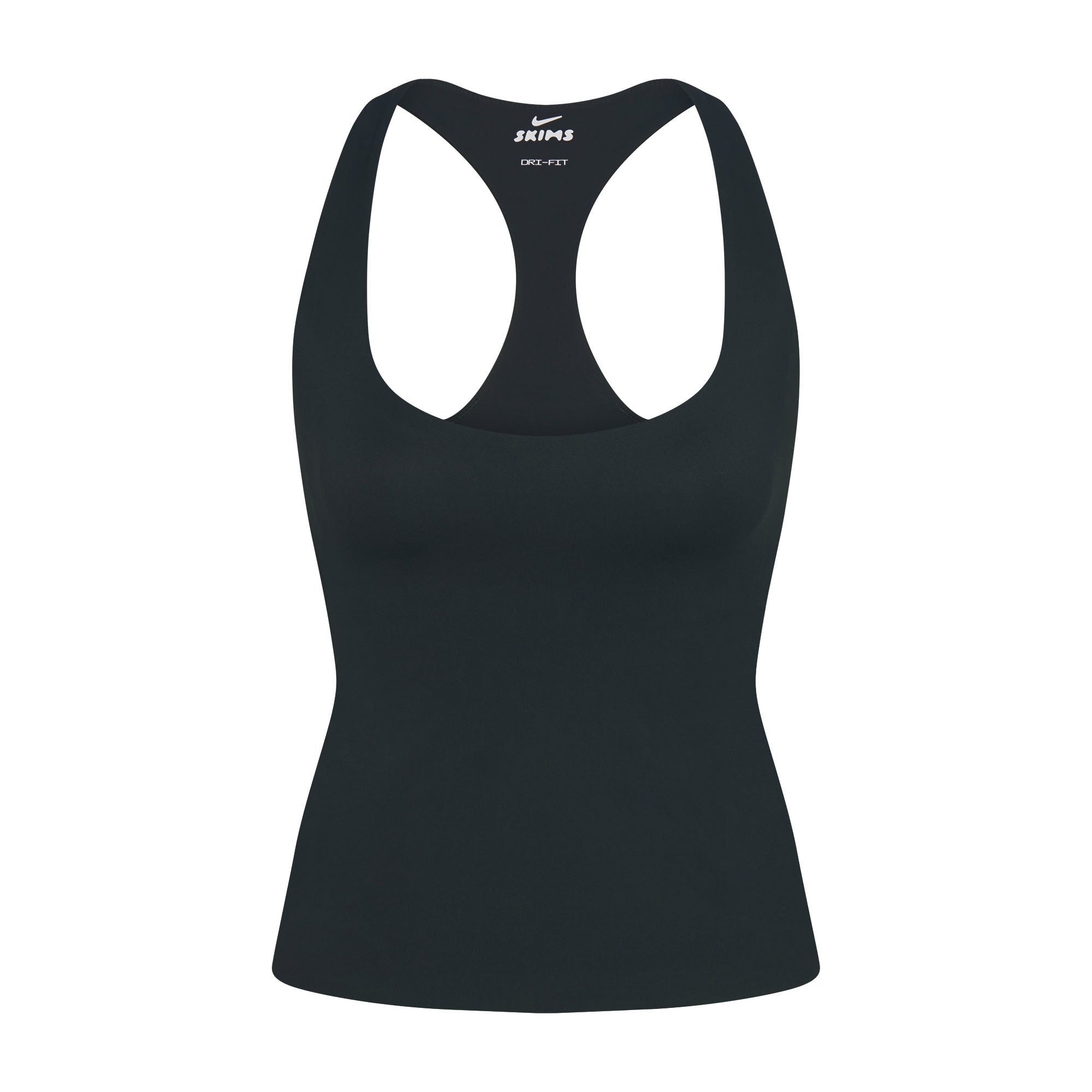 NikeSKIMS MATTE RACER BACK TANK | DARK TEAL FLAT ON A WHITE BACKGROUND | FLT