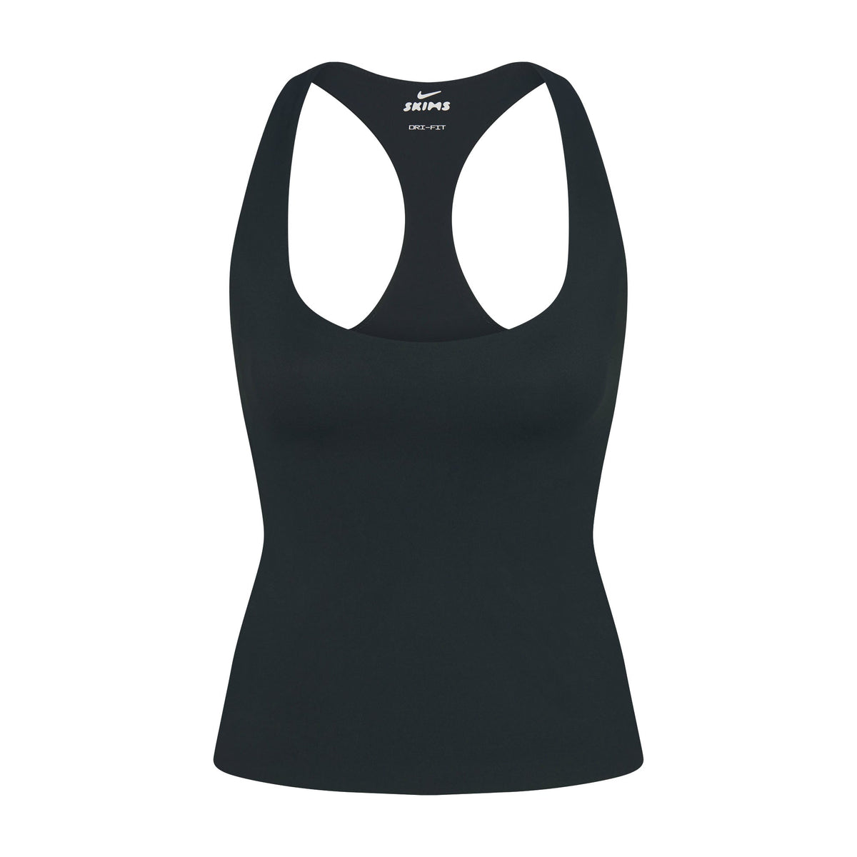 NikeSKIMS MATTE RACER BACK TANK | DARK TEAL FLAT ON A WHITE BACKGROUND | FLT