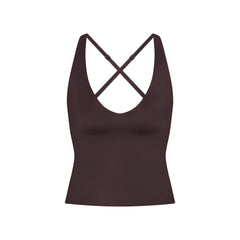 NikeSKIMS SHINE V-NECK TANK | PHOENIX FLAT ON A WHITE BACKGROUND | FLT