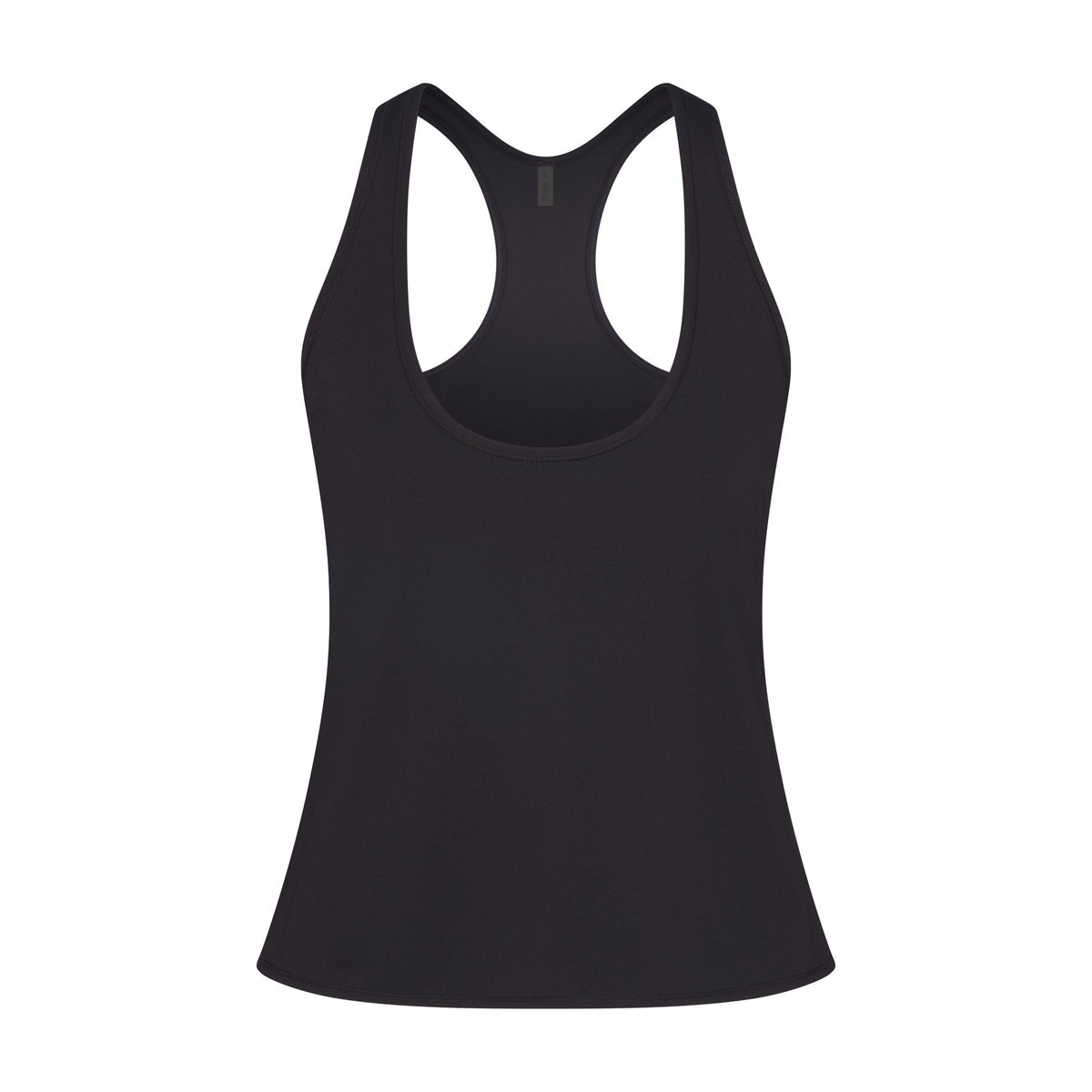 NikeSKIMS AIRY RACER BACK TANK | OBSIDIAN FLAT ON A WHITE BACKGROUND | FLT