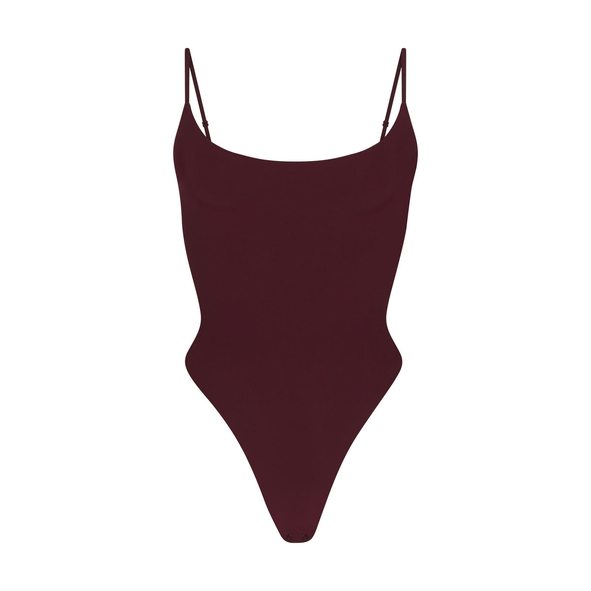 FITS EVERYBODY CAMI BODYSUIT | CURRANT FLAT ON A WHITE BACKGROUND | FLT