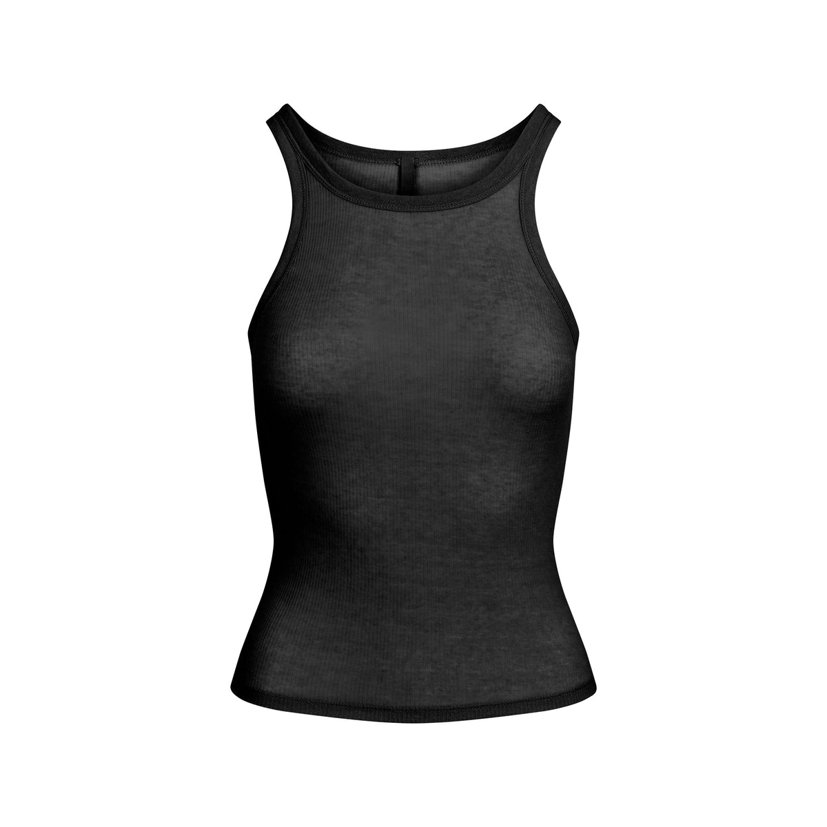 SHEER COTTON TANK | SOOT FLAT ON A WHITE BACKGROUND | FLT