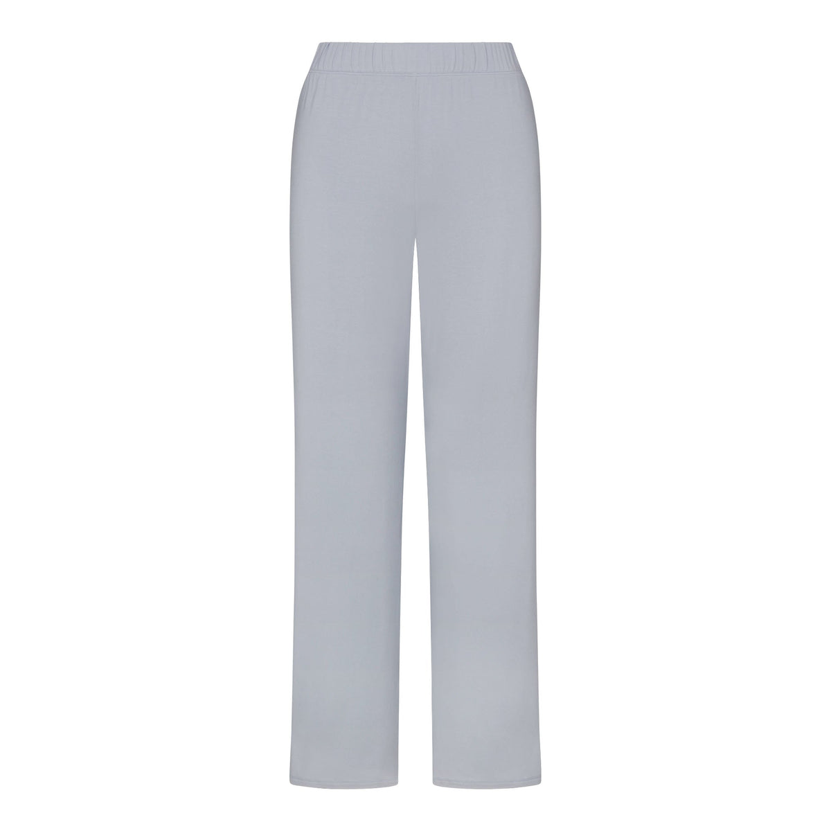 SKIMS SLEEP STRAIGHT LEG PANT | ZEN BLUE FLAT ON A WHITE BACKGROUND | FLT