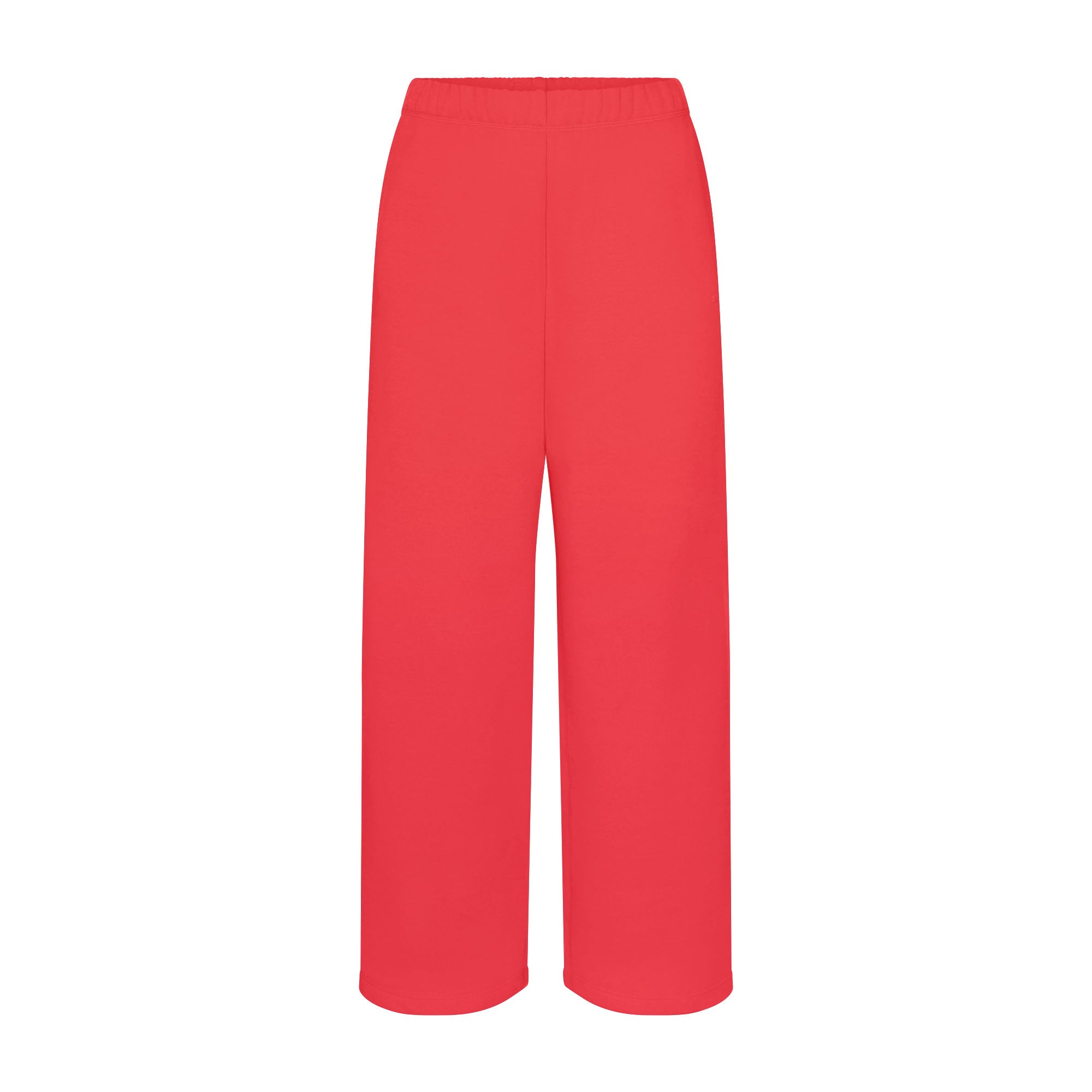 COTTON FLEECE CLASSIC STRAIGHT LEG PANT | WASHED RED FLAT ON A WHITE BACKGROUND | FLT