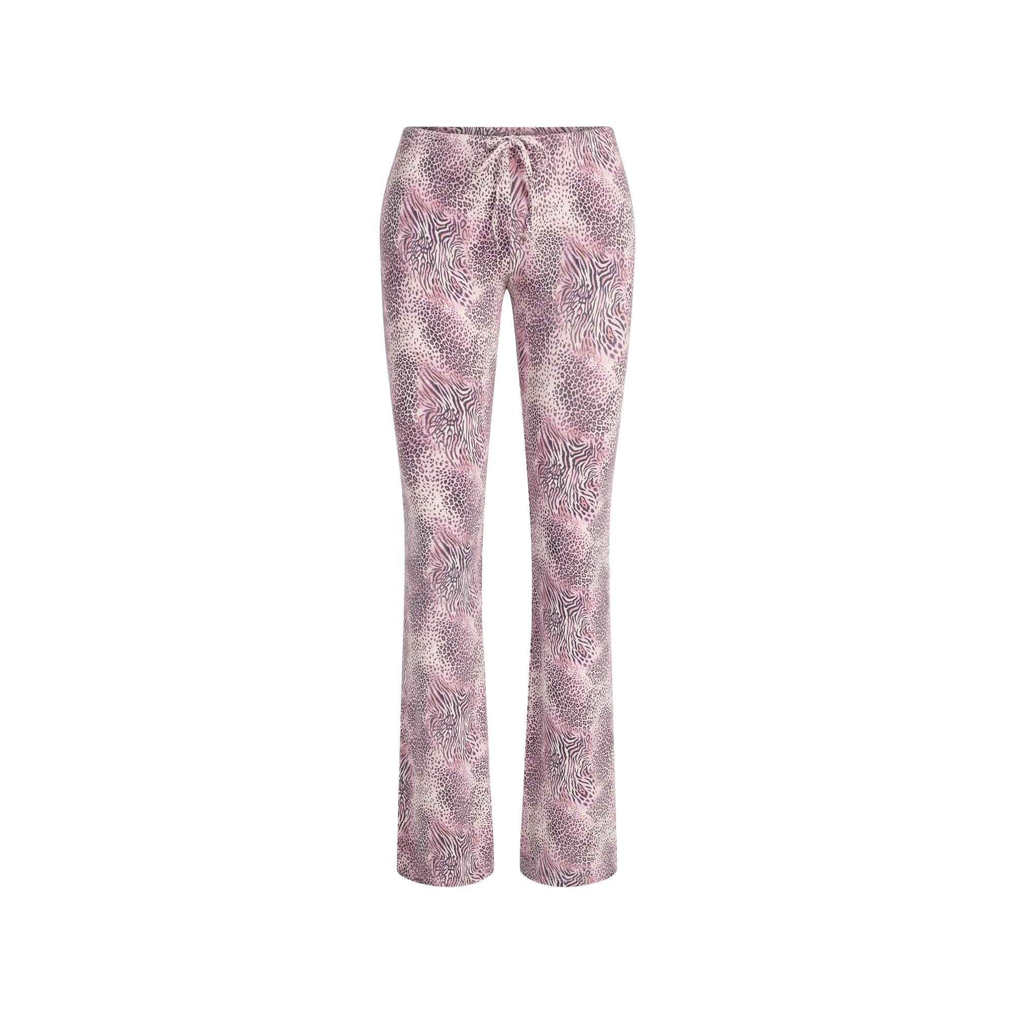 SKIMS SLEEP CAMI AND PANT SET | BLOOM MINI MULTI ANIMAL FLAT ON A WHITE BACKGROUND | FLT