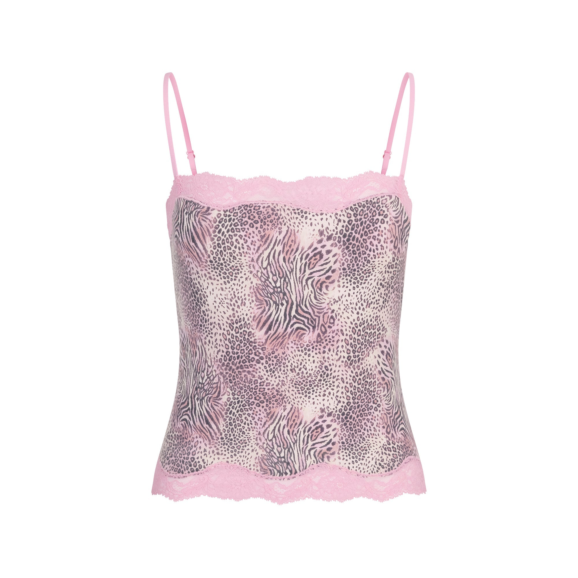SKIMS SLEEP CAMI AND SHORT SET | BLOOM MINI MULTI ANIMAL FLAT ON A WHITE BACKGROUND | FLT