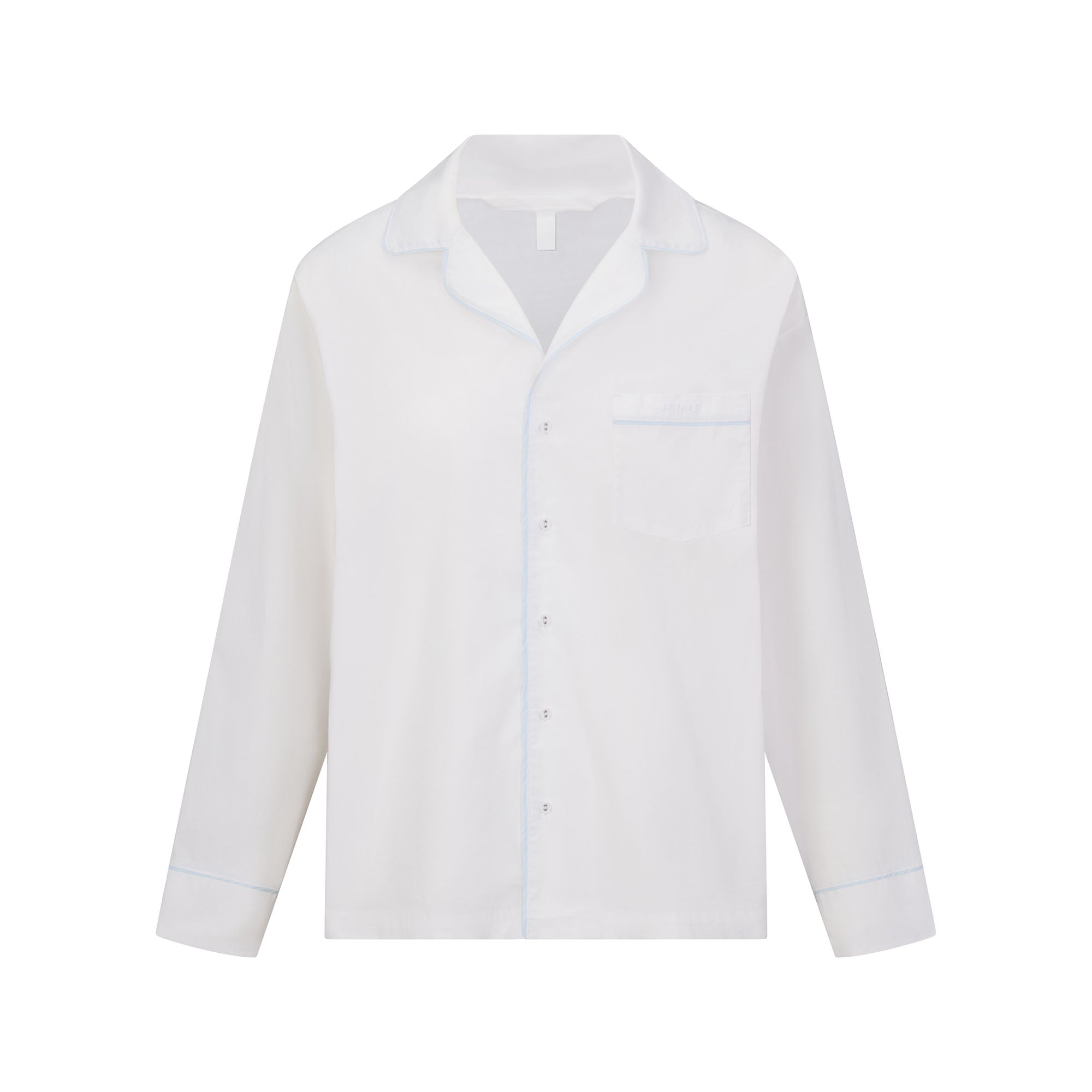 COTTON POPLIN SLEEP LONG SLEEVE AND BOXER SET | SNOW CONTRAST ADDITIONAL FABRIC DETAILS