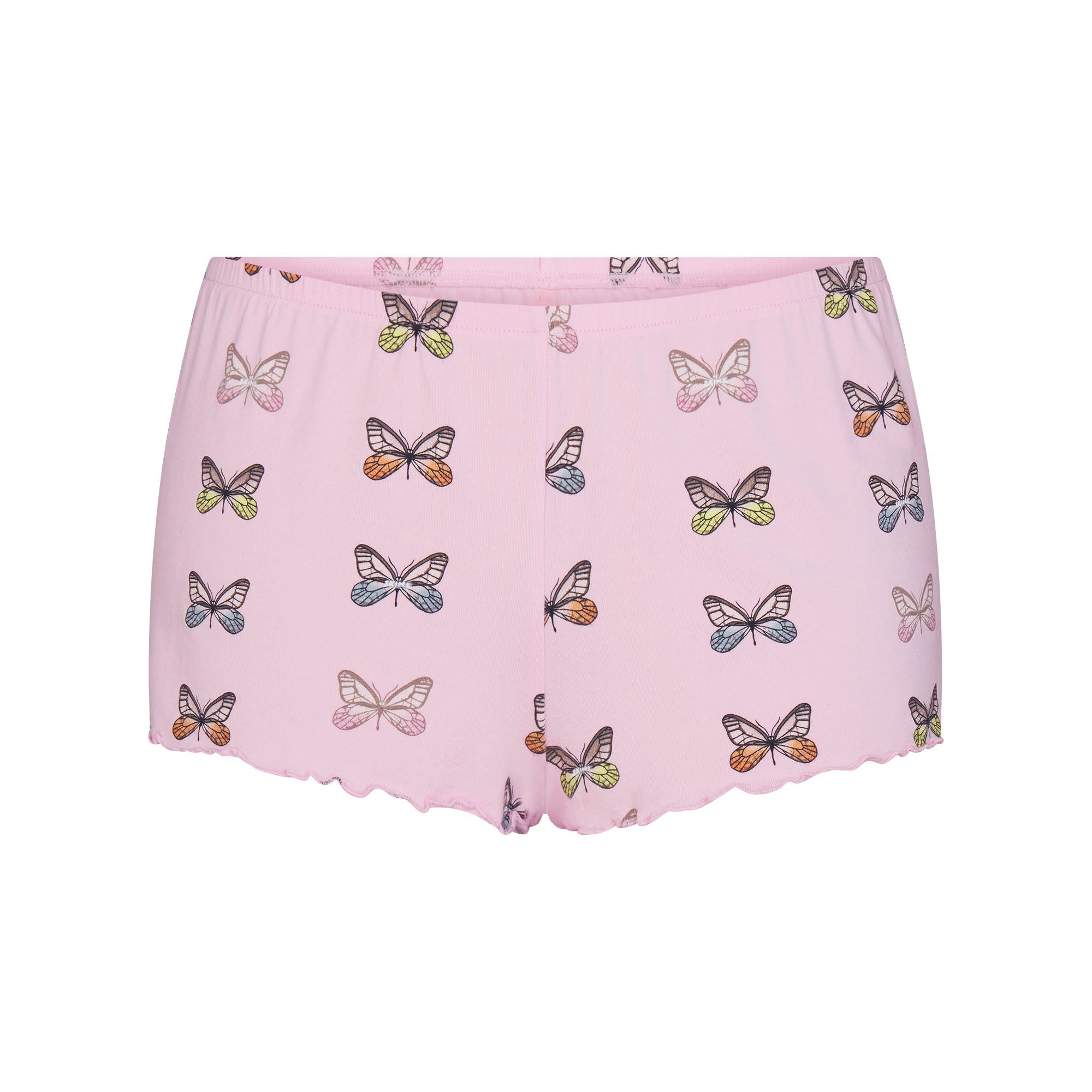 SKIMS SLEEP CAMI SET | PEONY BUTTERFLY PRINT FLAT ON A WHITE BACKGROUND | FLT