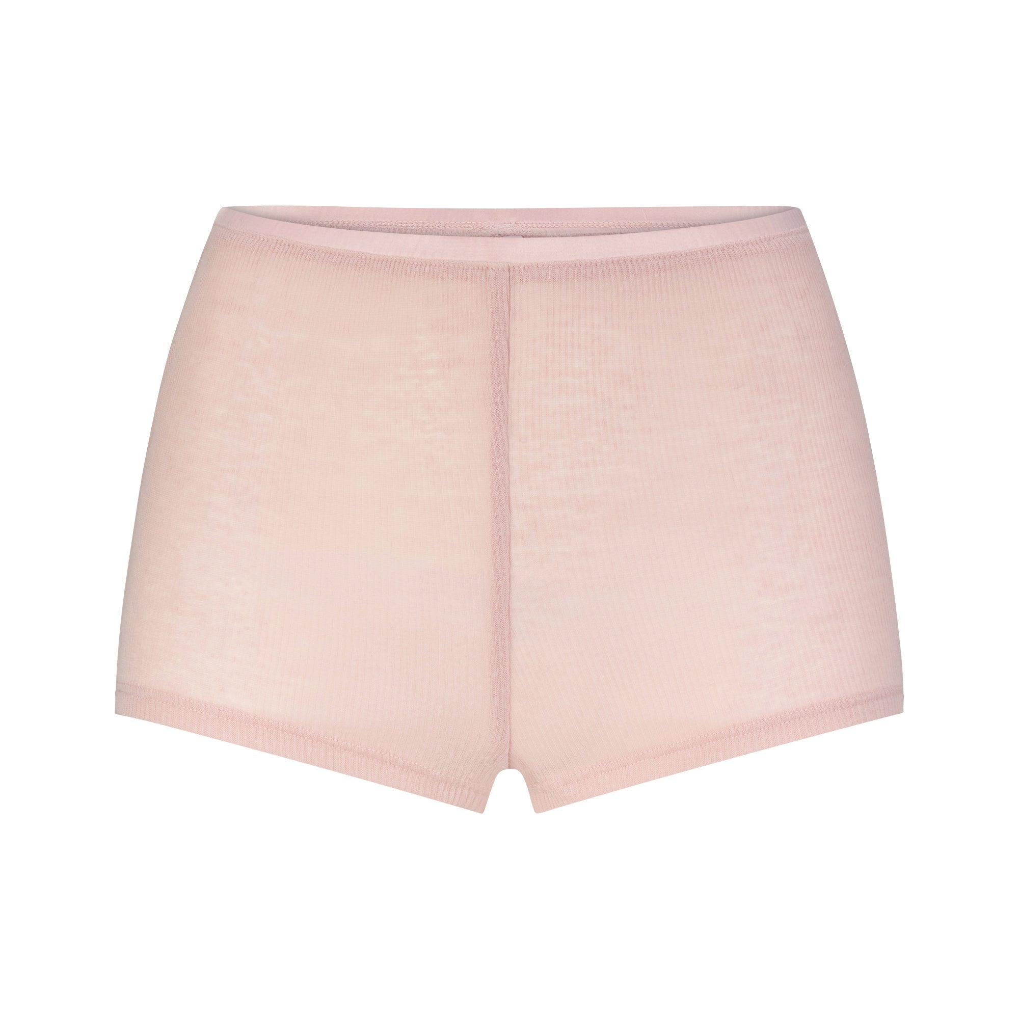 SHEER RIB LACE CAMI AND SHORT SET | MORGANITE FLAT ON A WHITE BACKGROUND | FLT