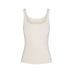 LOGO POINTELLE CAMI | IVORY & LAYS FLAT ON A WHITE BACKGROUND | FLT