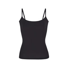 FITS EVERYBODY CAMI | ONYX (CAMIS, TOPS) LAYS FLAT ON A WHITE BACKGROUND