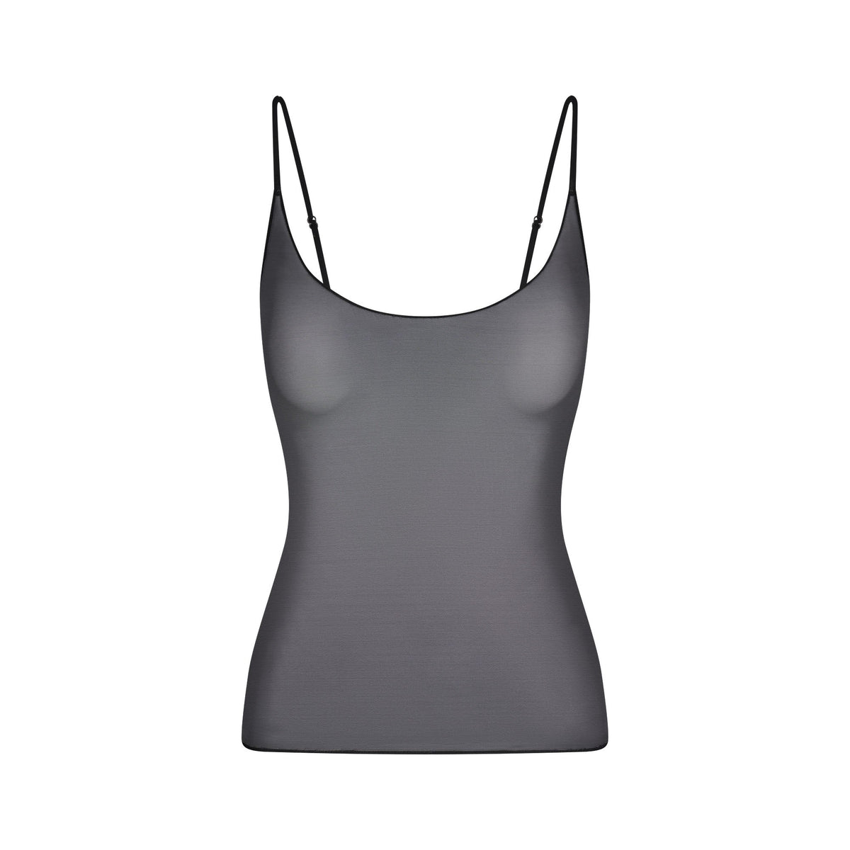 ULTRA FINE MESH CAMI | OBSIDIAN FLAT ON A WHITE BACKGROUND | FLT