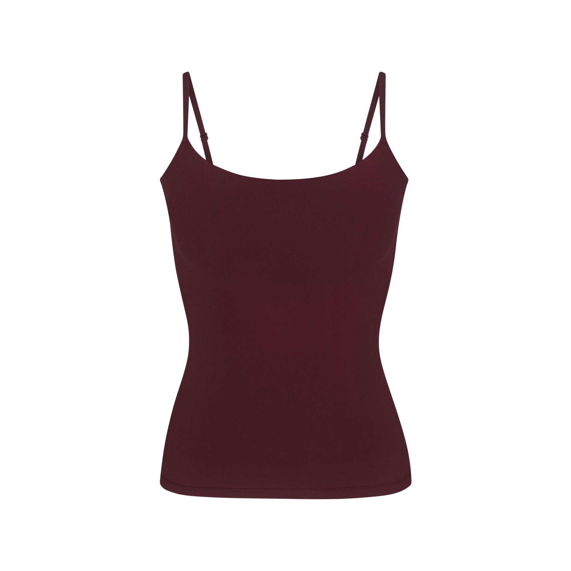 FITS EVERYBODY CAMI | CURRANT FLAT ON A WHITE BACKGROUND | FLT@ | FOCUS: 0.0, 1.0, 0.9