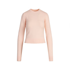 SWEATER KNITS LONG SLEEVE FITTED CREW NECK | PRIMROSE FLAT ON A WHITE BACKGROUND | FLT