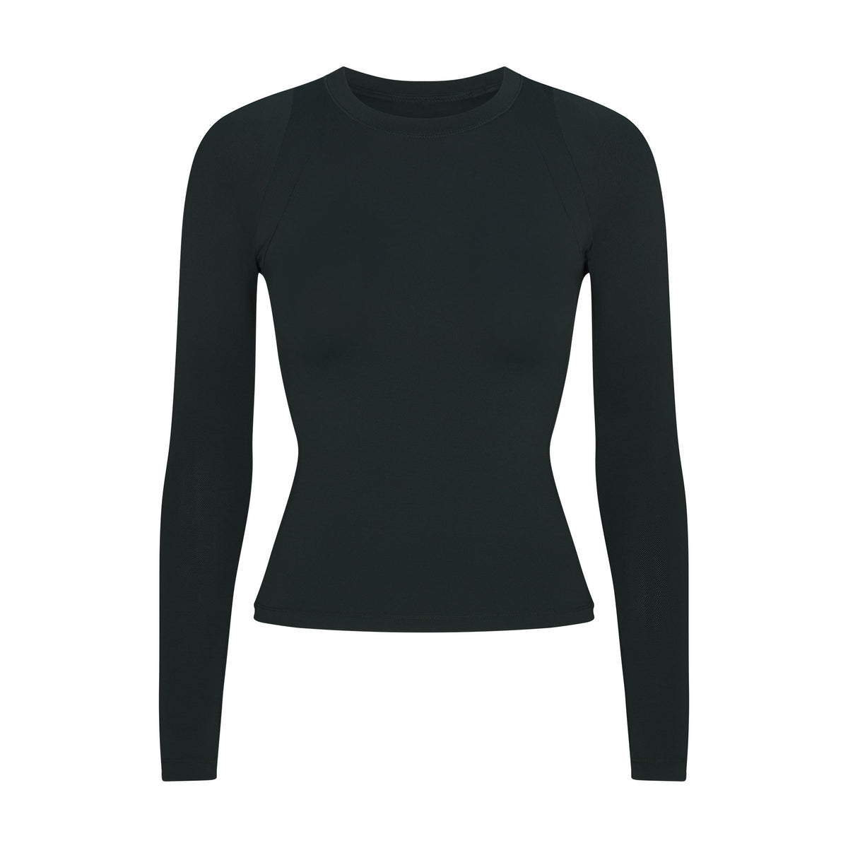 NikeSKIMS AIRY LONG SLEEVE CREW NECK TOP | DARK TEAL FLAT ON A WHITE BACKGROUND | FLT