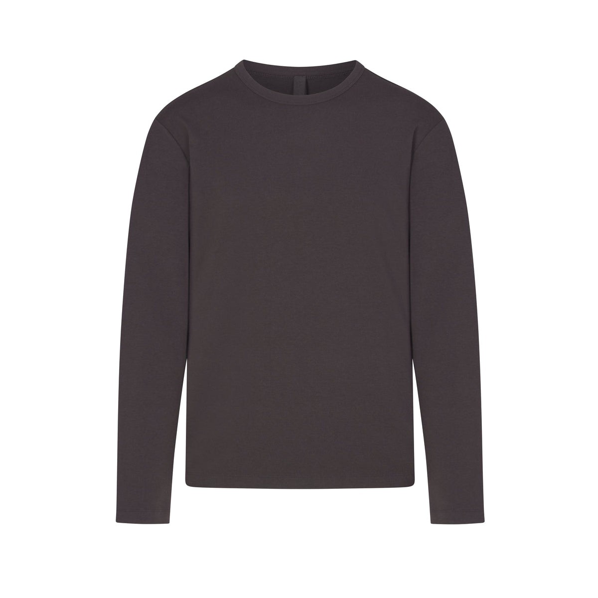 JERSEY LOUNGE MENS RELAXED LONG SLEEVE T-SHIRT | ASH (MENS LONG SLEEVE T-SHIRTS, MENS TOPS) LAYS FLAT ON A WHITE BACKGROUND | FLT