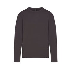 JERSEY LOUNGE MENS RELAXED LONG SLEEVE T-SHIRT | ASH (MENS LONG SLEEVE T-SHIRTS, MENS TOPS) LAYS FLAT ON A WHITE BACKGROUND | FLT