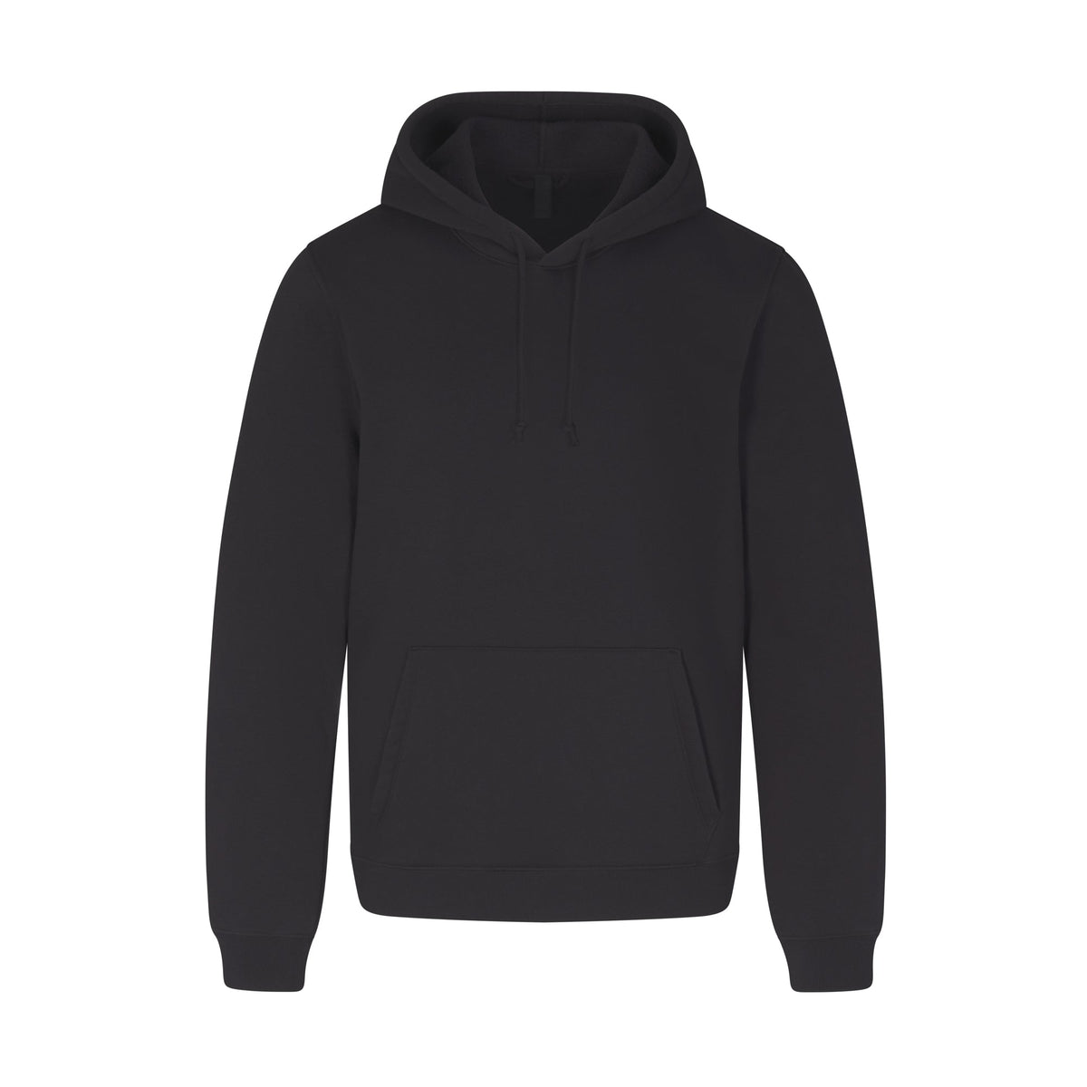 FLEECE LOUNGE MENS HOODIE | WASHED ONYX (MENS HOODIES, MENS TOPS) LAYS FLAT ON A WHITE BACKGROUND | FLT