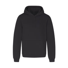 FLEECE LOUNGE MENS HOODIE | WASHED ONYX (MENS HOODIES, MENS TOPS) LAYS FLAT ON A WHITE BACKGROUND | FLT