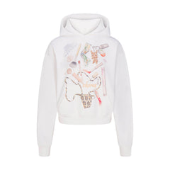 COTTON FLEECE CLASSIC HOODIE | SNOW IN MY BAG FLAT ON A WHITE BACKGROUND | FLT