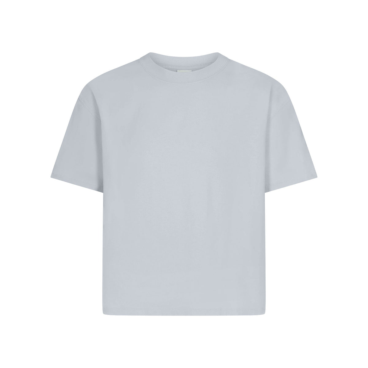HEAVYWEIGHT COTTON MENS RELAXED CROPPED CREWNECK | ATMOSPHERE FLAT ON A WHITE BACKGROUND | FLT