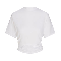 WORN IN JERSEY KNOT BACK T-SHIRT | SNOW FLAT ON A WHITE BACKGROUND | FLT