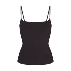 COTTON JERSEY SCOOP NECK CAMI | SOOT FLAT ON A WHITE BACKGROUND | FLT