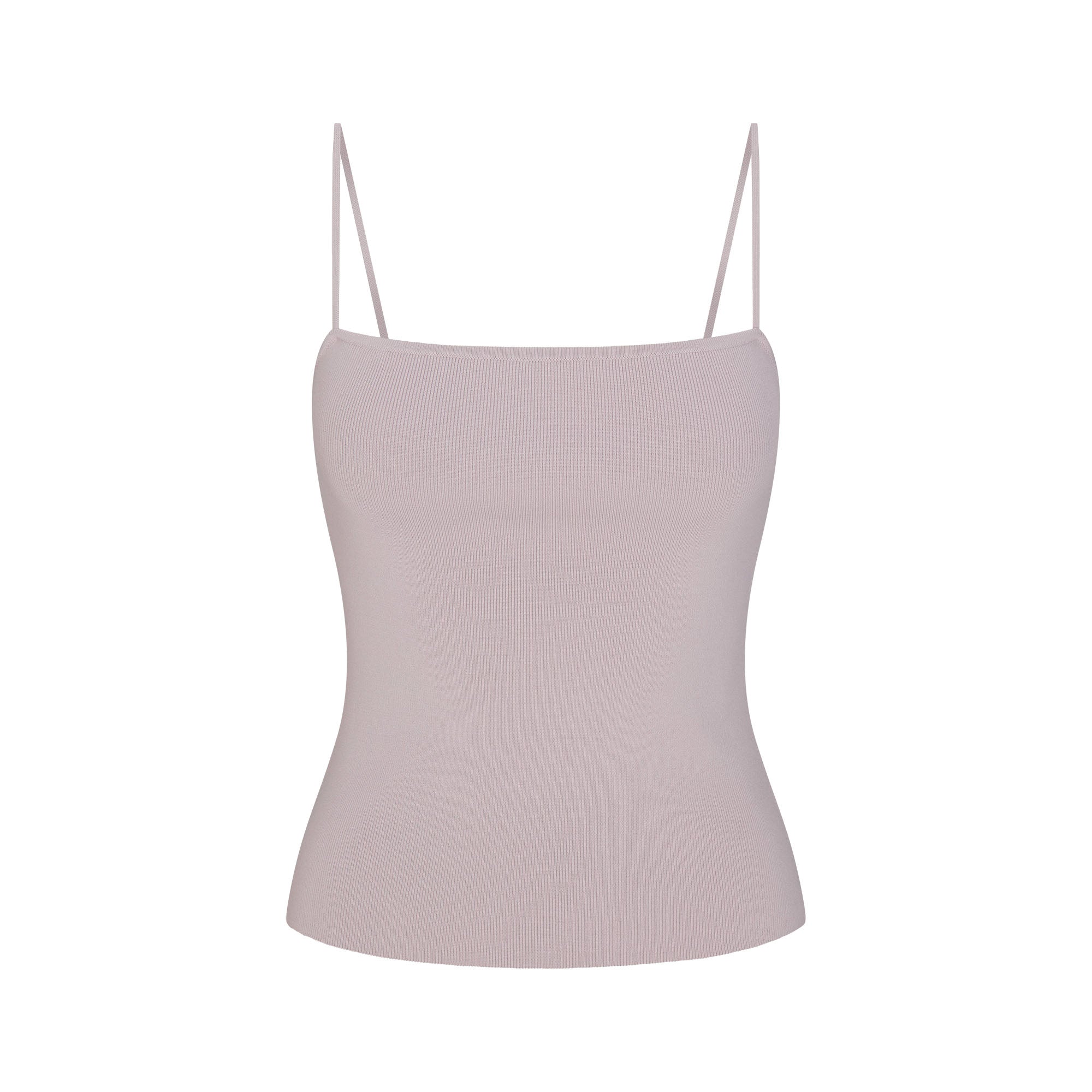 REFINED KNIT CAMI | IRIS MICA FLAT ON A WHITE BACKGROUND | FLT