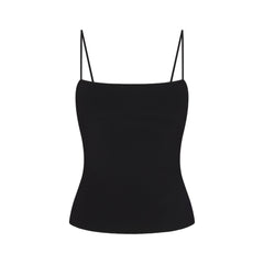 REFINED KNIT CAMI | OBSIDIAN FLAT ON A WHITE BACKGROUND | FLT