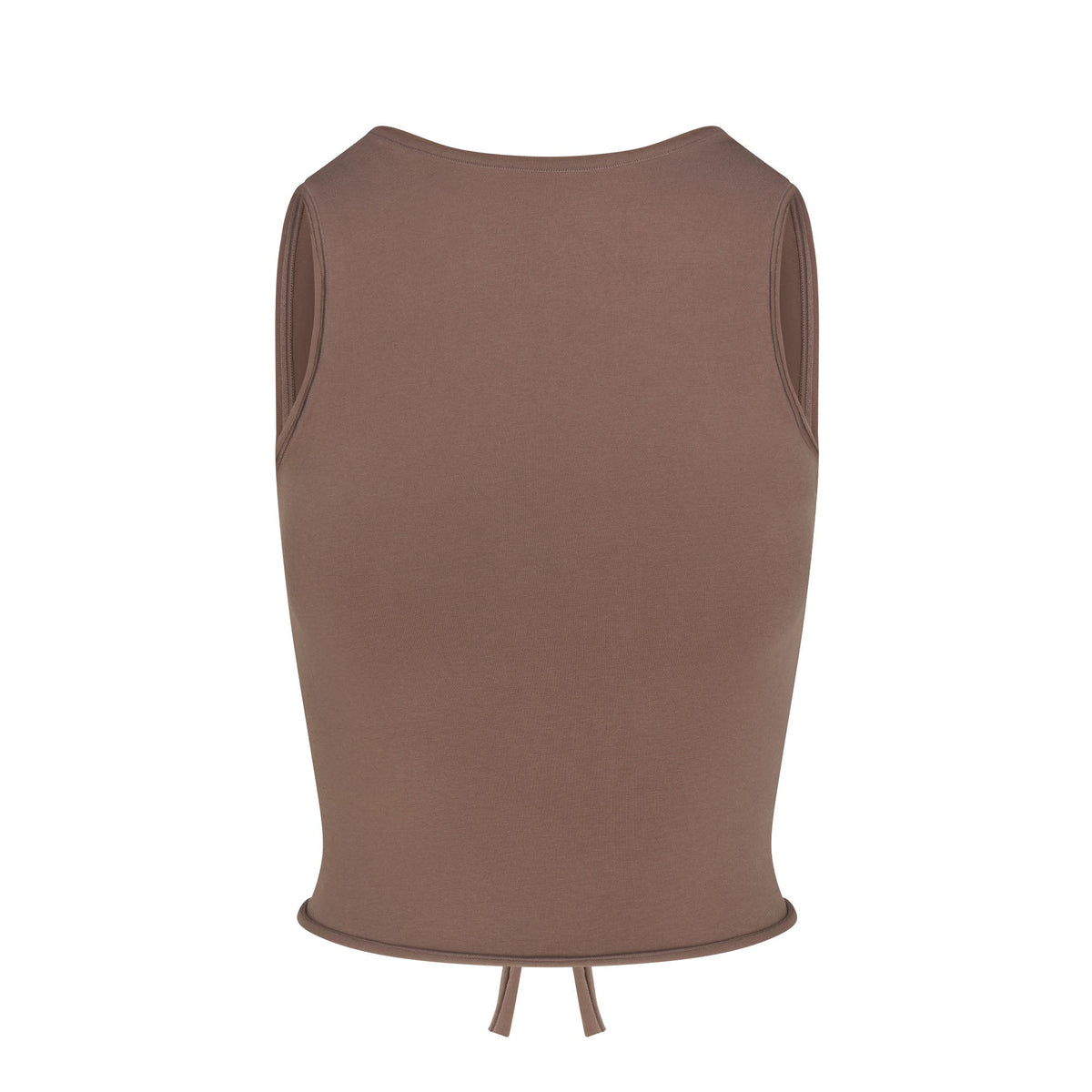 COTTON JERSEY TIE BACK TANK | AMETHYST FLAT ON A WHITE BACKGROUND | FLT