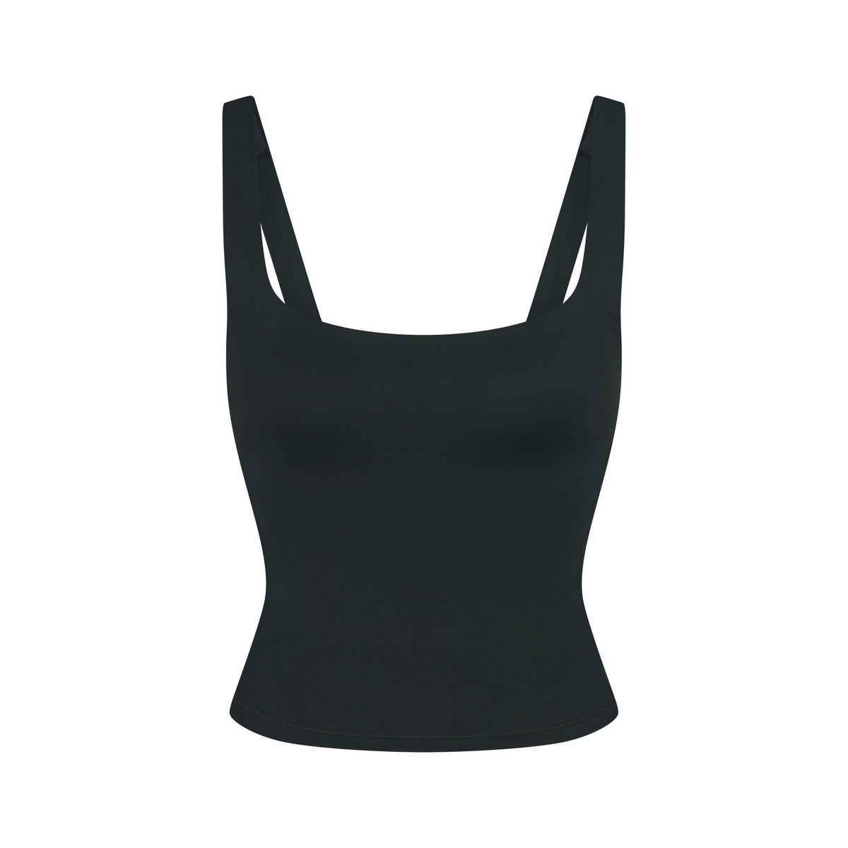 NikeSKIMS MATTE SQUARE NECK TANK | DARK TEAL FLAT ON A WHITE BACKGROUND | FLT